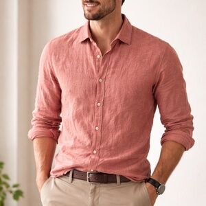 Perry Ellis Linen/Cotton Mens shirt